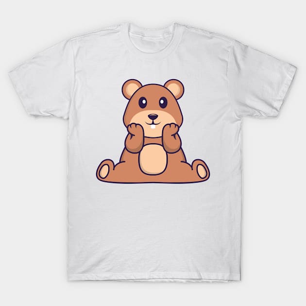 Cute squirrel is sitting. T-Shirt by kolega